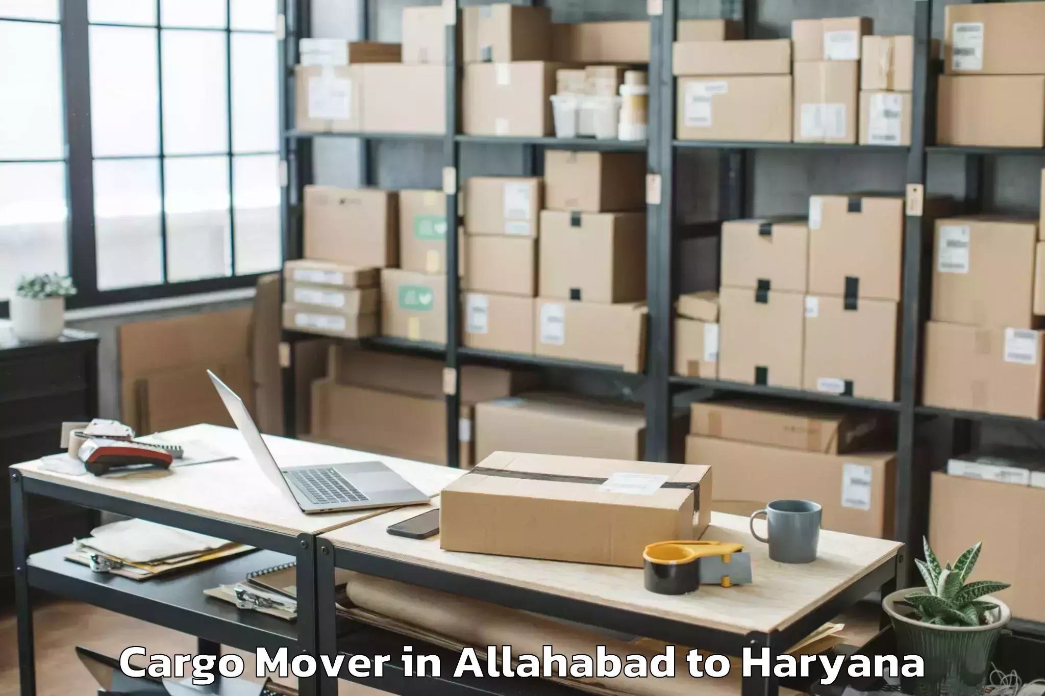 Top Allahabad to Cyber City Gurgaon Cargo Mover Available